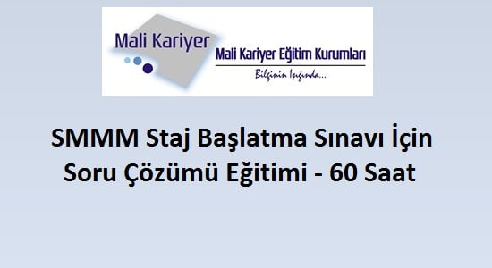 Staj Başlatma Soru Çözümü Eğitimi